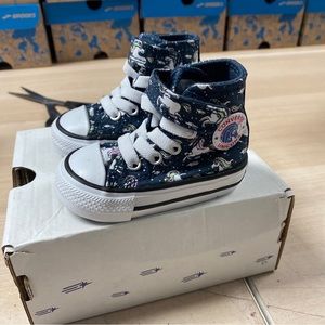 Converse Chuck Taylor Unicorns Hook And Loop Toddler Shoes Navy 766203C Size 2